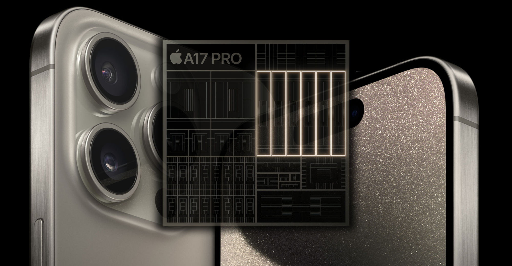 Chipset A17 Bionic mới nhất giúp iPhone 15 Pro Max xử lý nhanh chóng mọi tác vụ đồng thời giúp người dùng sử dụng cả ngày